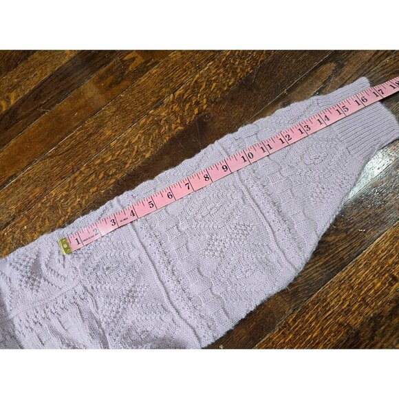 Vintage Girls Lilac Purple Geometric Crewneck Sweater - Picture 8 of 12